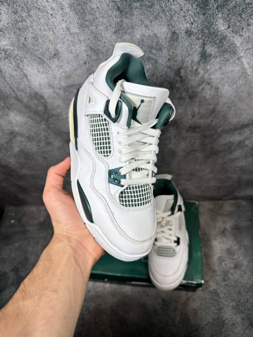 Size 5.5Y | Jordan 4 Oxidized Green With Box | Pre-Owned